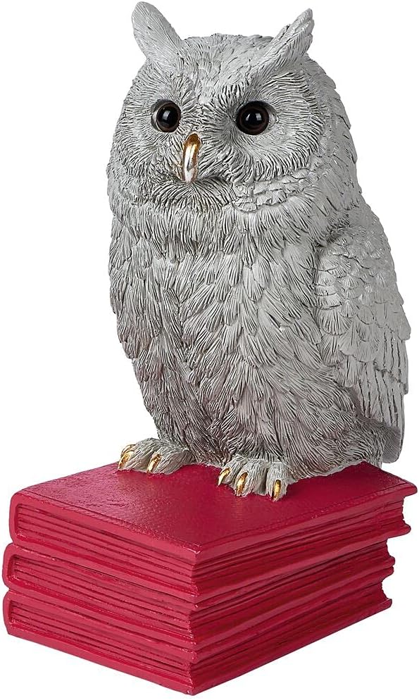 moses. Buchstütze Eule - Deko Objekt für das Bücherregal, 3D Leseeule als Stopper für die Lieblingsb