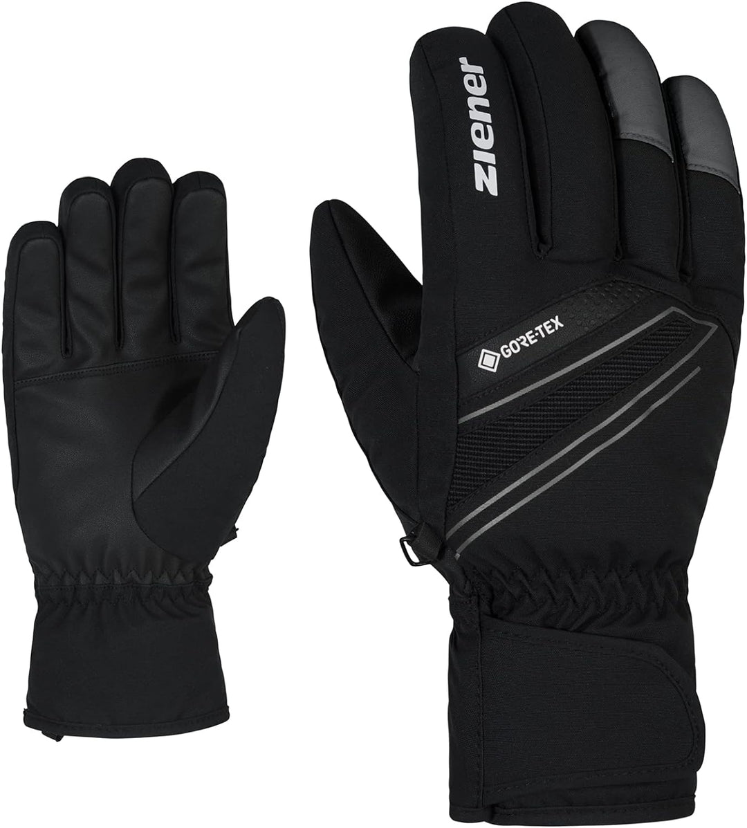 Ziener Herren Gunar Ski-Handschuhe/Wintersport | wasserdicht, atmungsaktiv, warm, Gore-Tex 11 black.