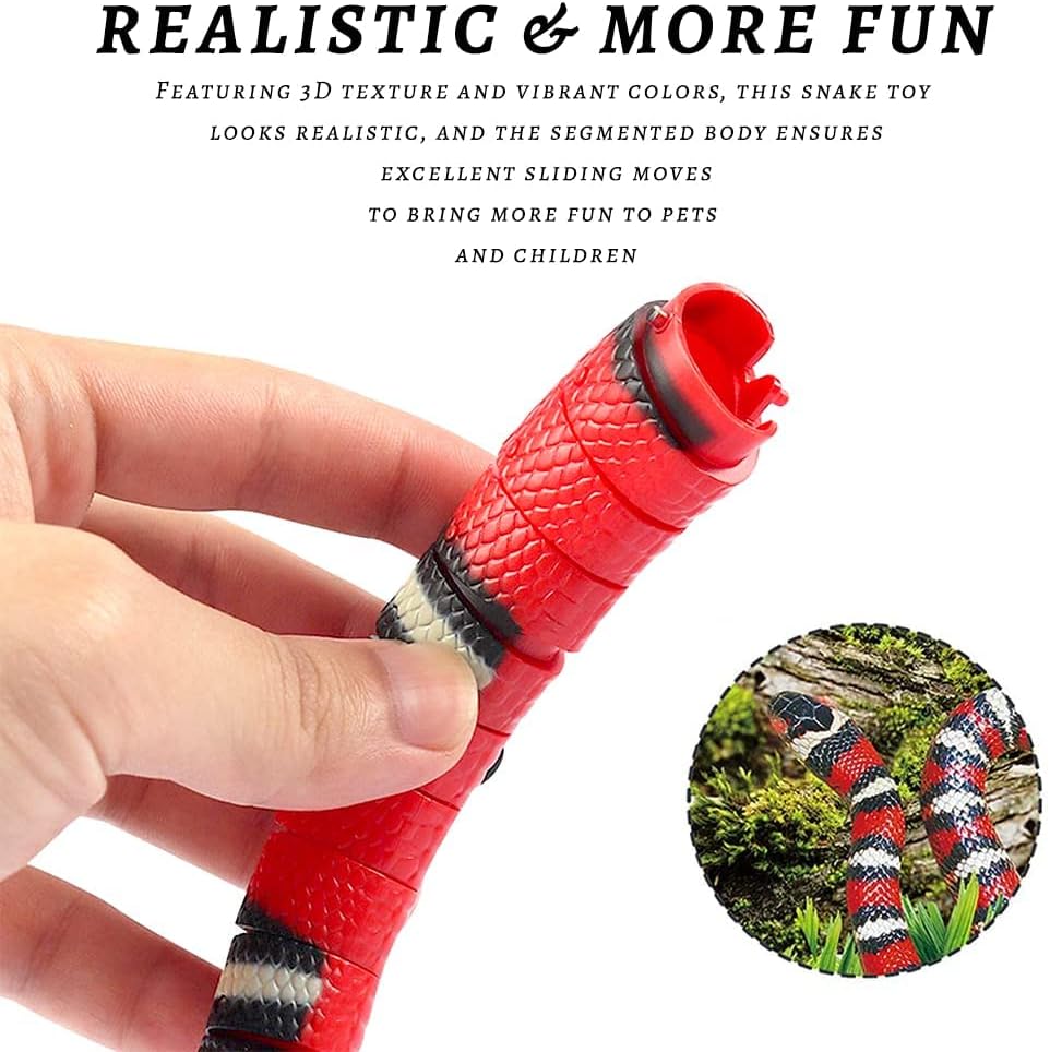 Spielzeugschlange Katze, XiXiRan Schlangenspielzeug Elektrisches, Katzenspielzeug Schlange Usb, Schl
