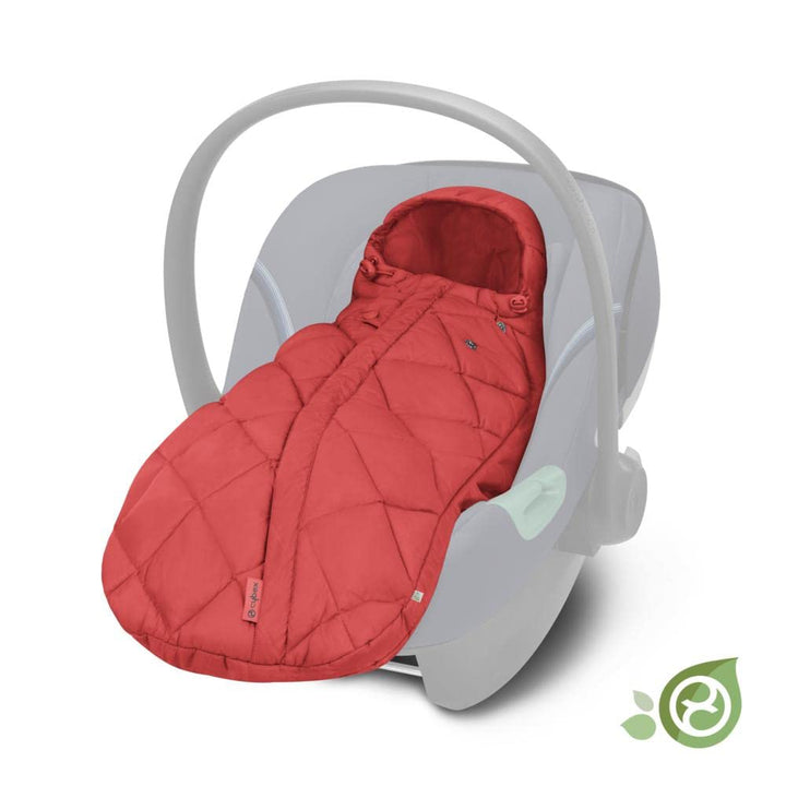CYBEX Gold Fusssack Snøgga Mini 2, Für Babyschalen, Ab Geburt bis ca. 24 Monate, TOG 4, Hibiscus Red