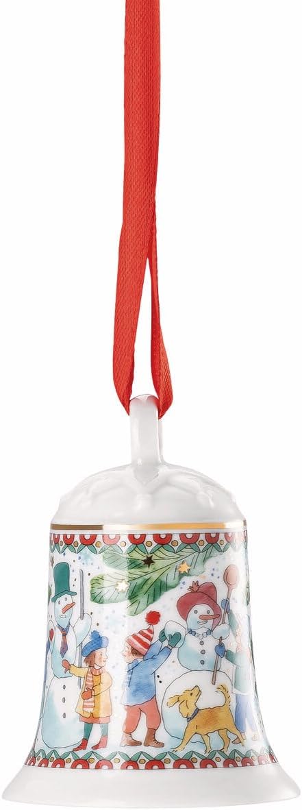 Hutschenreuther Weihnachten Sammelkollektion 2025 Porzellanglocke Weihnachtsspiele Weihnachtsglocke,