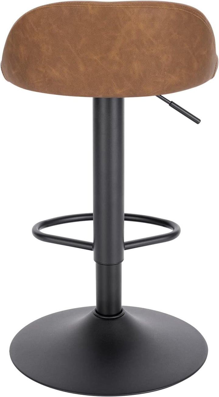 EUGAD Barhocker 2er Set 360° Drehstuhl Barstuhl mit Rückenlehne Fussstütze 120kg belastbar höhenvers