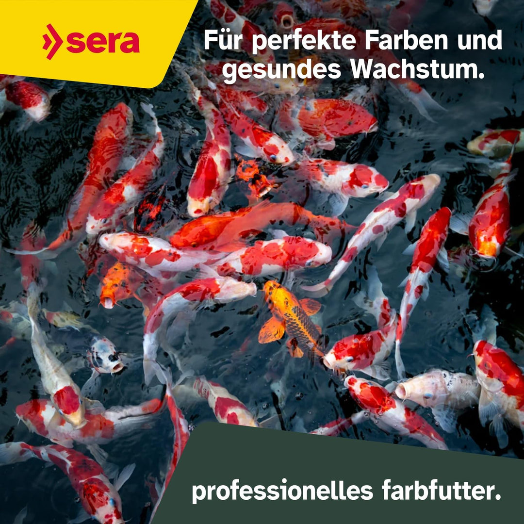 sera KOI Professional Spirulina Farbfutter 7 kg (21L) | Koi-Fischfutter für perfekte Farben| Für Tem