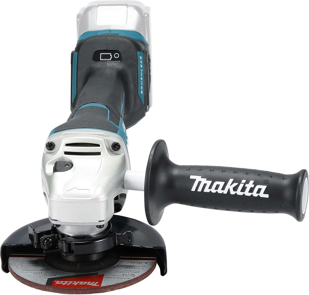 Makita DGA517Z Akku-Winkelschleifer 18 V mit Paddleschalter (ohne Akku, ohne