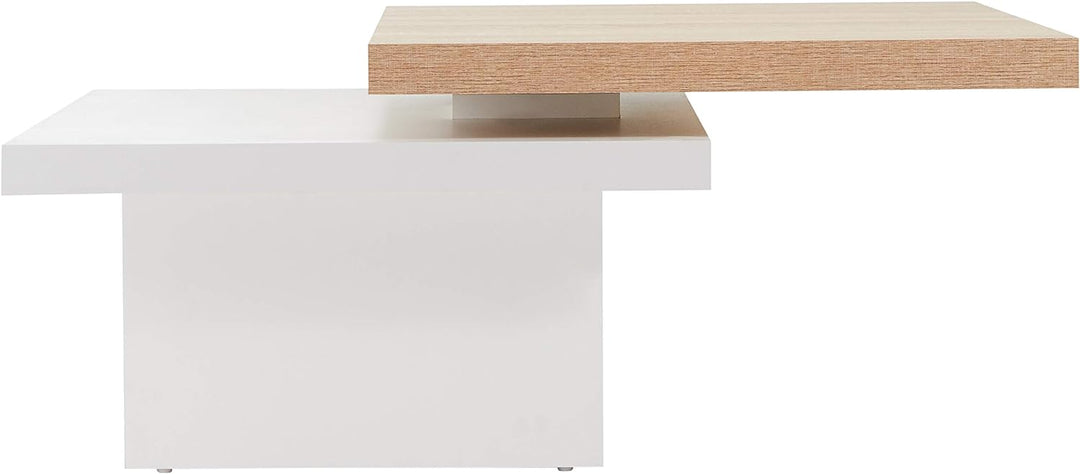 Alfa-Tische Tango Couchtisch, Holz, Sonoma Eiche, 70x70x42 cm