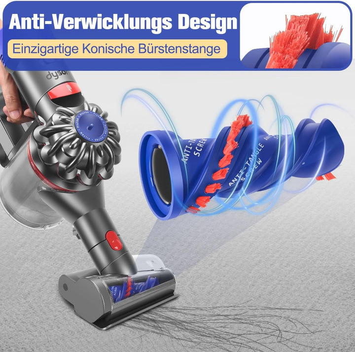 MOPEI Haardüse Mini Elektrobürste Kompatibel mit Dyson V15 V11 V10 V8 V7 zur Reinigung von Haustierb