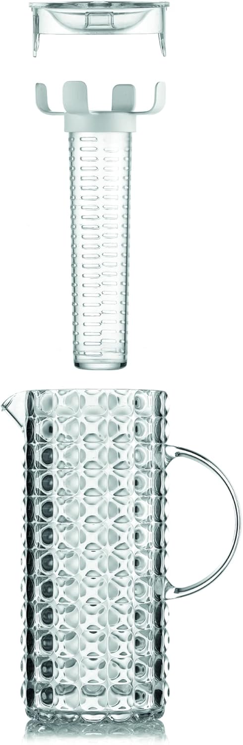 Guzzini - Tiffany, Karaffe mit Aromaeinsatz 1,75 lt - Transparent, 18,5 x 11,5 x h25,5 cm - 22560200