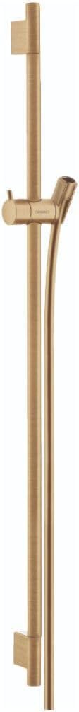 hansgrohe Duschstange Unica' S Puro 0,90m mit Brauseschlauch 1,60m, Brushed Bronze Brushed Bronze 0,