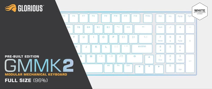 Glorious Gaming GMMK 2 Full Size (96%) – Mechanisches Gaming-Keyboard, Aluminiumrahmen, anpassbar, D