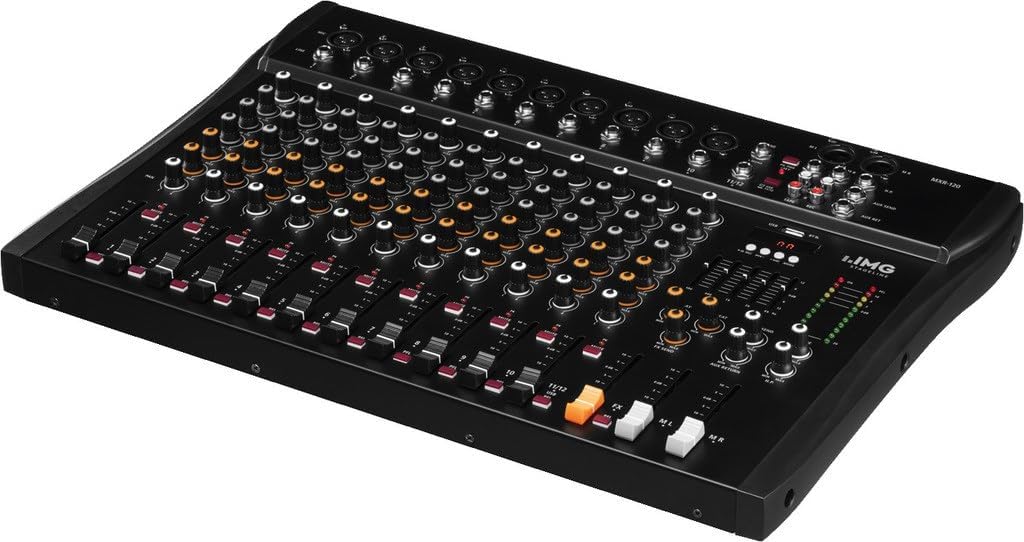 IMG 200100 STAGELINE MXR-120, 12-Kanal Audio-Mischpult mit integriertem MP3-Player und Bluetooth-Emp