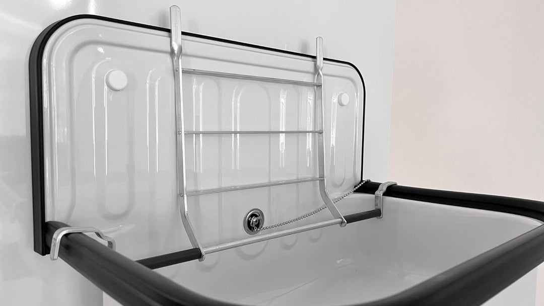 Alape˘ Alurost für Alape Ausgussbecken aus robustem Aluminium, für Keller, Waschküche, Garten, Garag