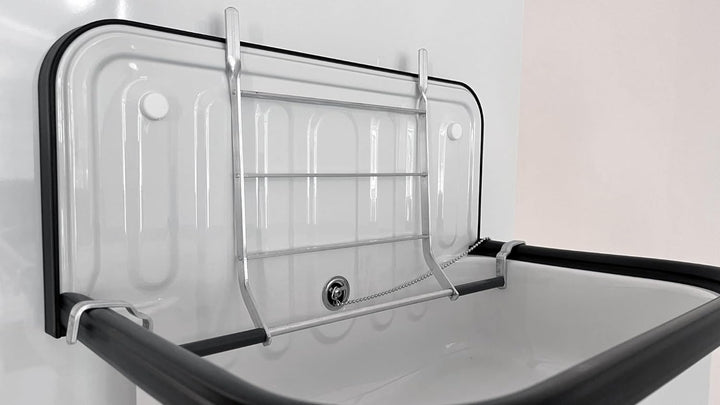 Alape˘ Alurost für Alape Ausgussbecken aus robustem Aluminium, für Keller, Waschküche, Garten, Garag