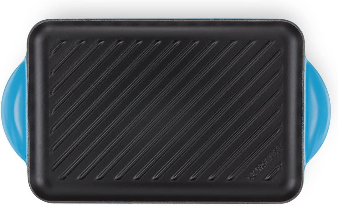 Le Creuset Rechteckige Grillplatte aus Gusseisen, 32 cm, Für alle Herdarten inkl. Induktion geeignet