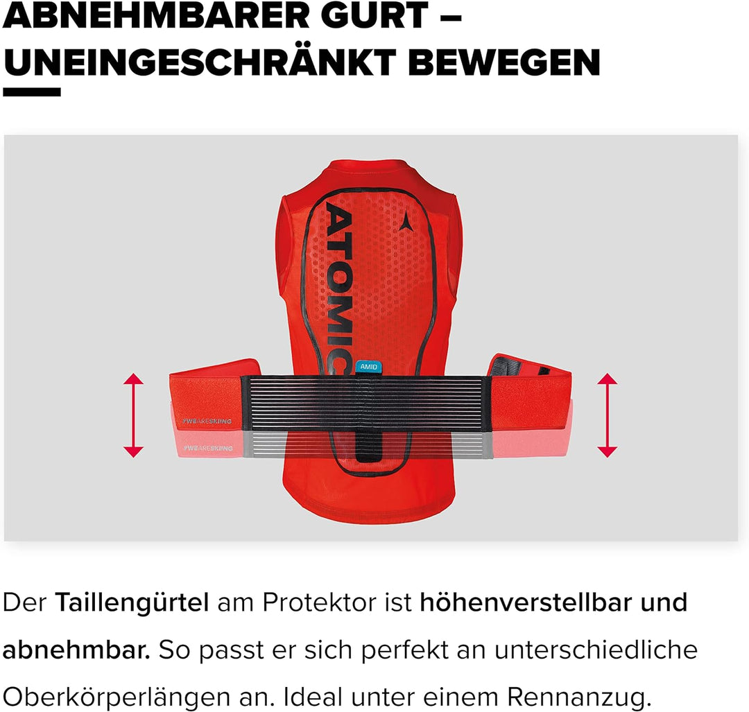 ATOMIC Live Shield Vest JR - Hochwertige Protektorenweste - Damen-Rückenprotektor - Multi Density Sc