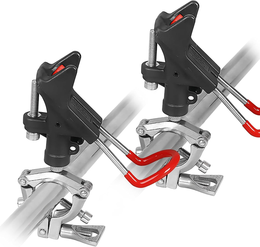 Leeko Rutenhalter, Angelrute Halter 2 Stück Edelstahl Universal Ruten Ständer 360°Verstellbar Angelr