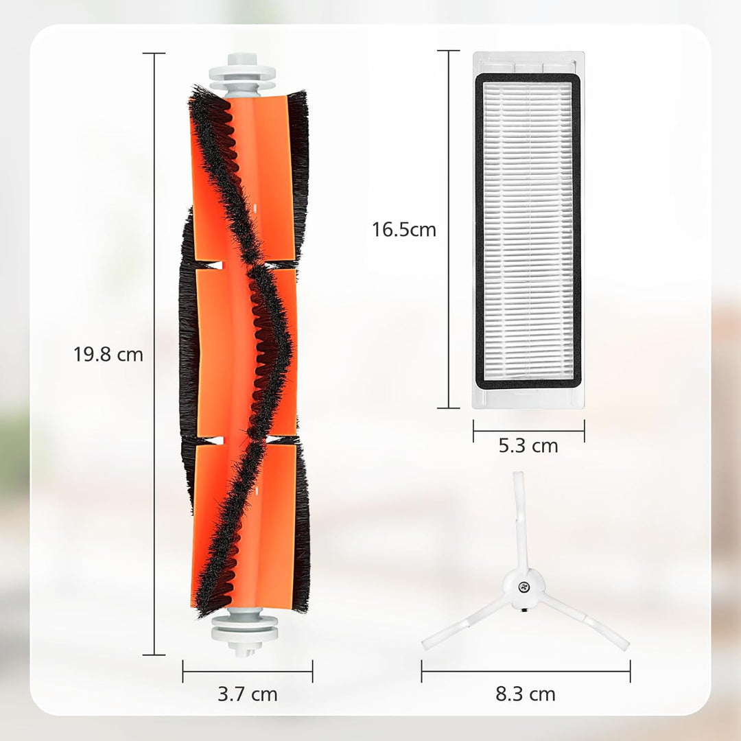 Isincer Ersatzzubehör für XIAOMI MI Robot Vacuum, Roboter Roborock S50 S51 Ersatzteile Bürste & Filt