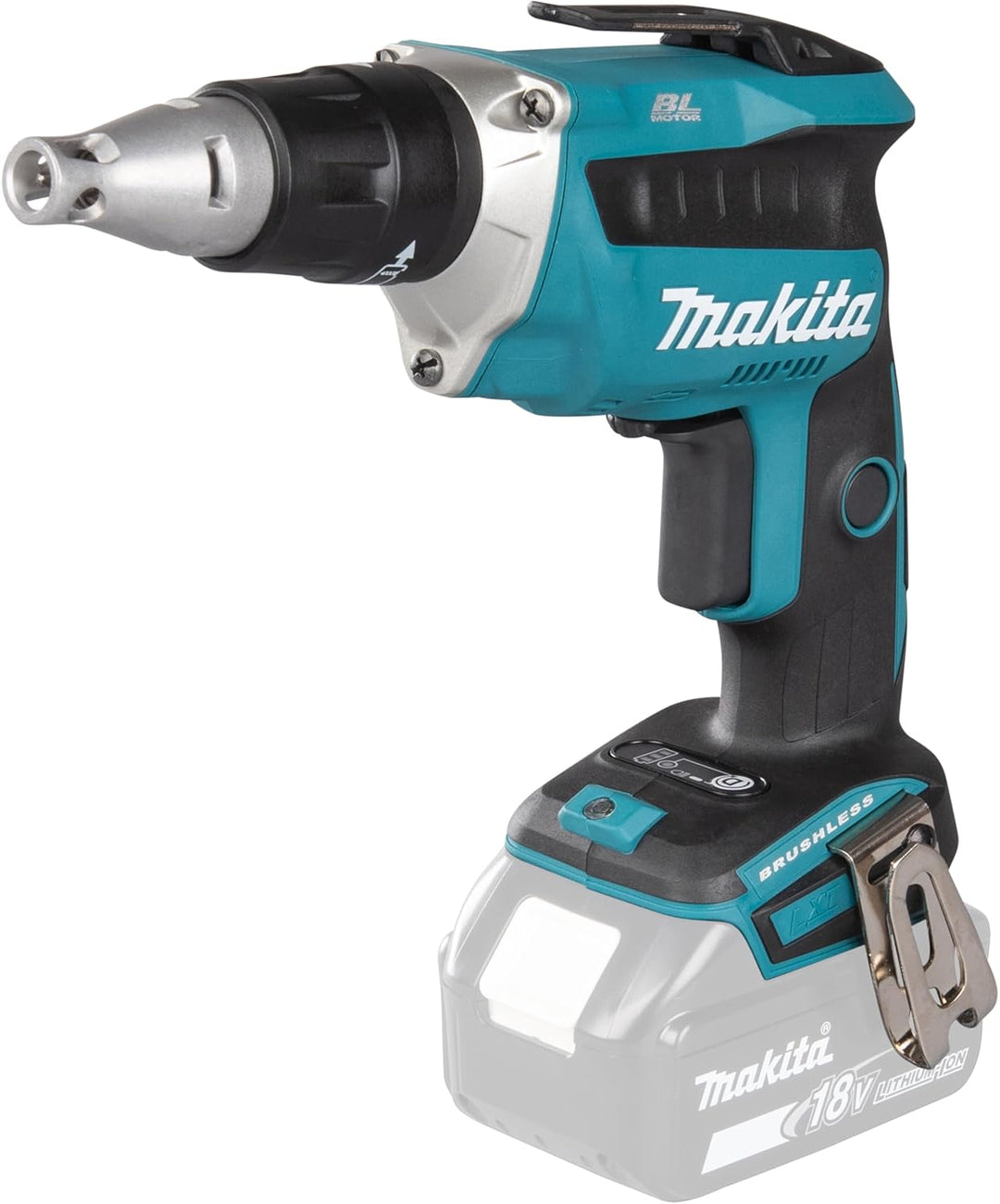 Makita DFS452Z Akku-Trockenbauschrauber (ohne Akku/Ladegerät, 490 W, 18 V) ohne Akku ohne Ladegerät,