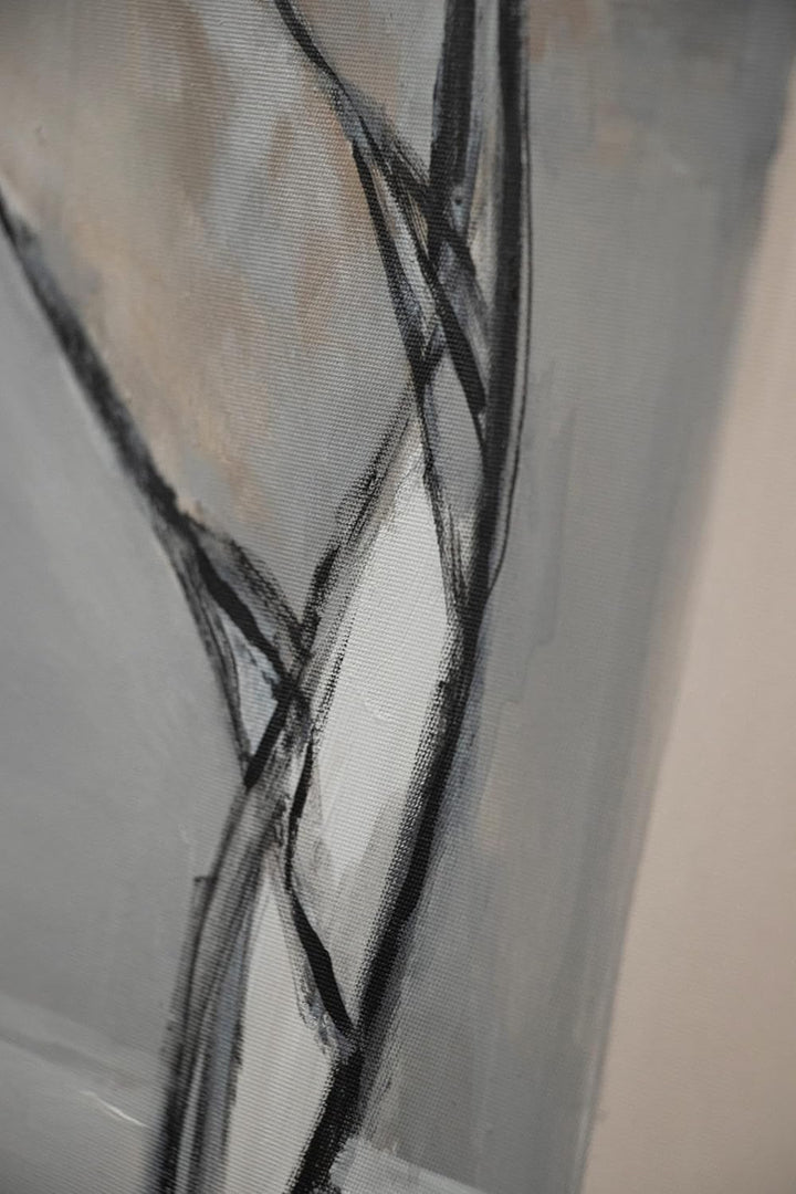 YS-Art XXL Abstrakt Acryl Gemälde auf Leinwand mit Rahmen Mechelen handgemalte Wandbilder Wohnzimmer