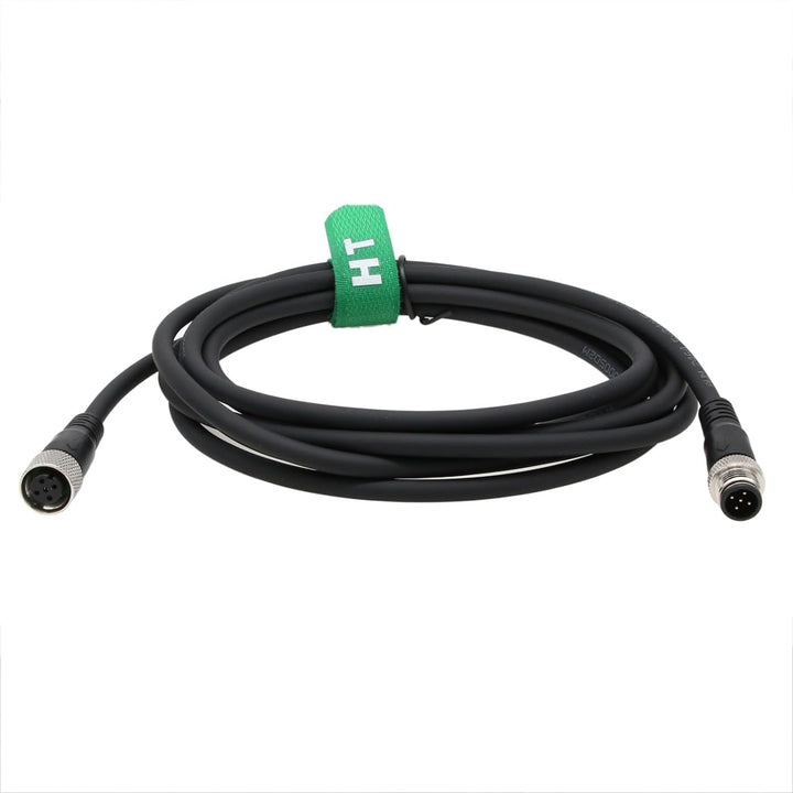 HangTon M12 A Code 5 Pin Stecker auf 5 Pin Buchse Luftfahrtaktor Sensor Signal geschirmtes Kabel für