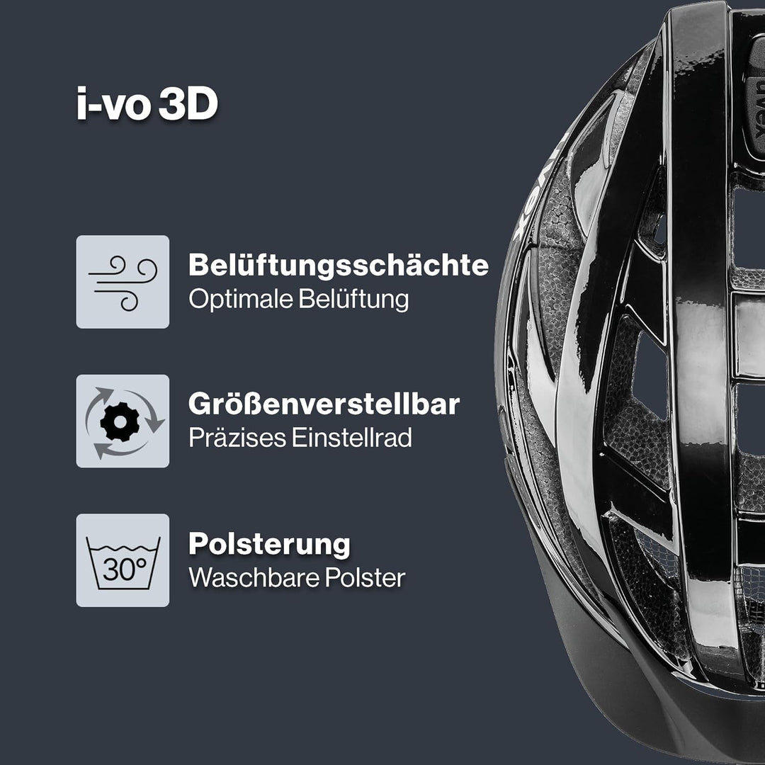 uvex i-vo 3D - leichter Allround-Helm für Damen und Herren - individuelle Grössenanpassung - erweite