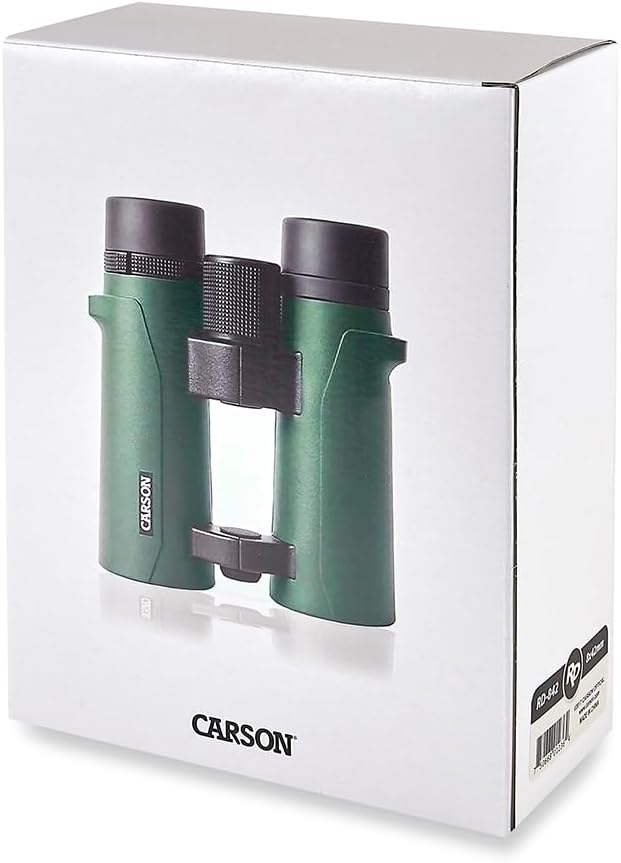 Carson RD Full-Size Fernglas, Doppelstegdesign, 8x42mm, wasserdicht, robust, beschlagfrei (RD-842) 8