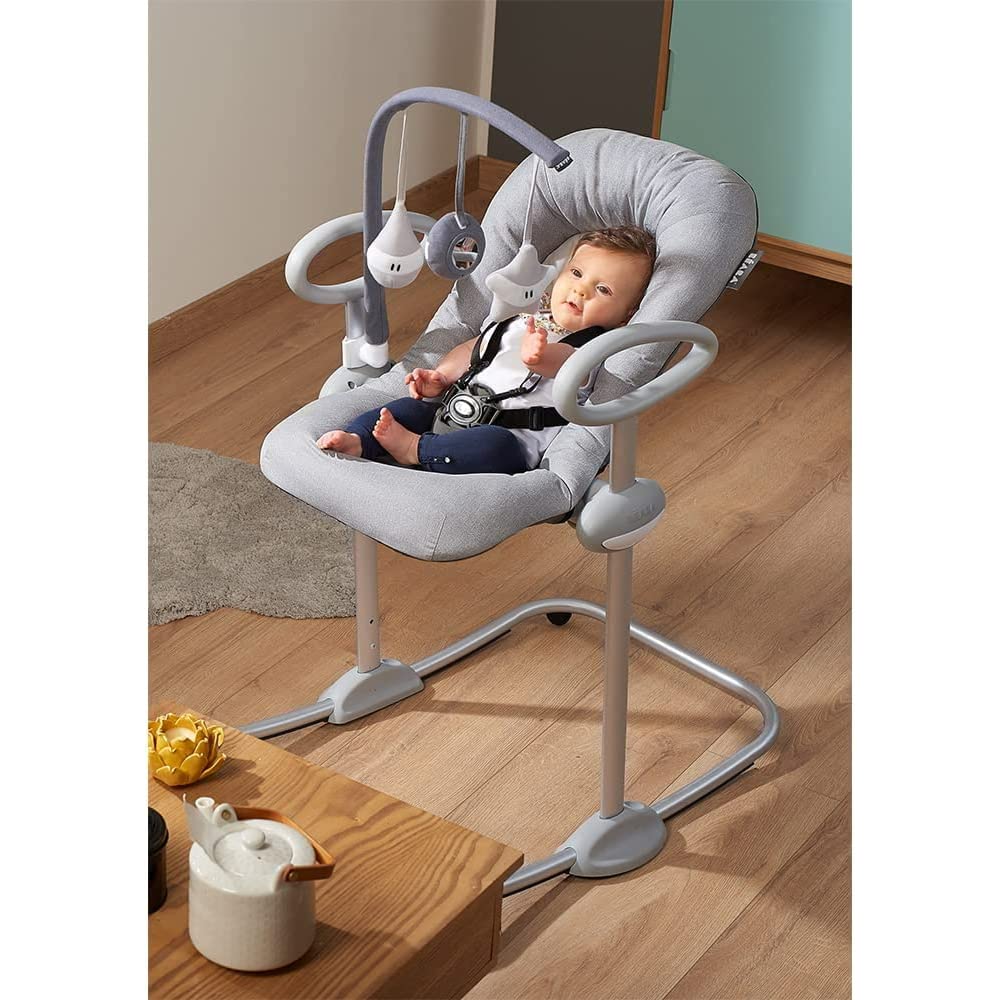 BÉABA, Spielbogen mit Babywippe Up & Down III, 3 Spielzeuge mit unterschiedlichen Funktionen, Vollst