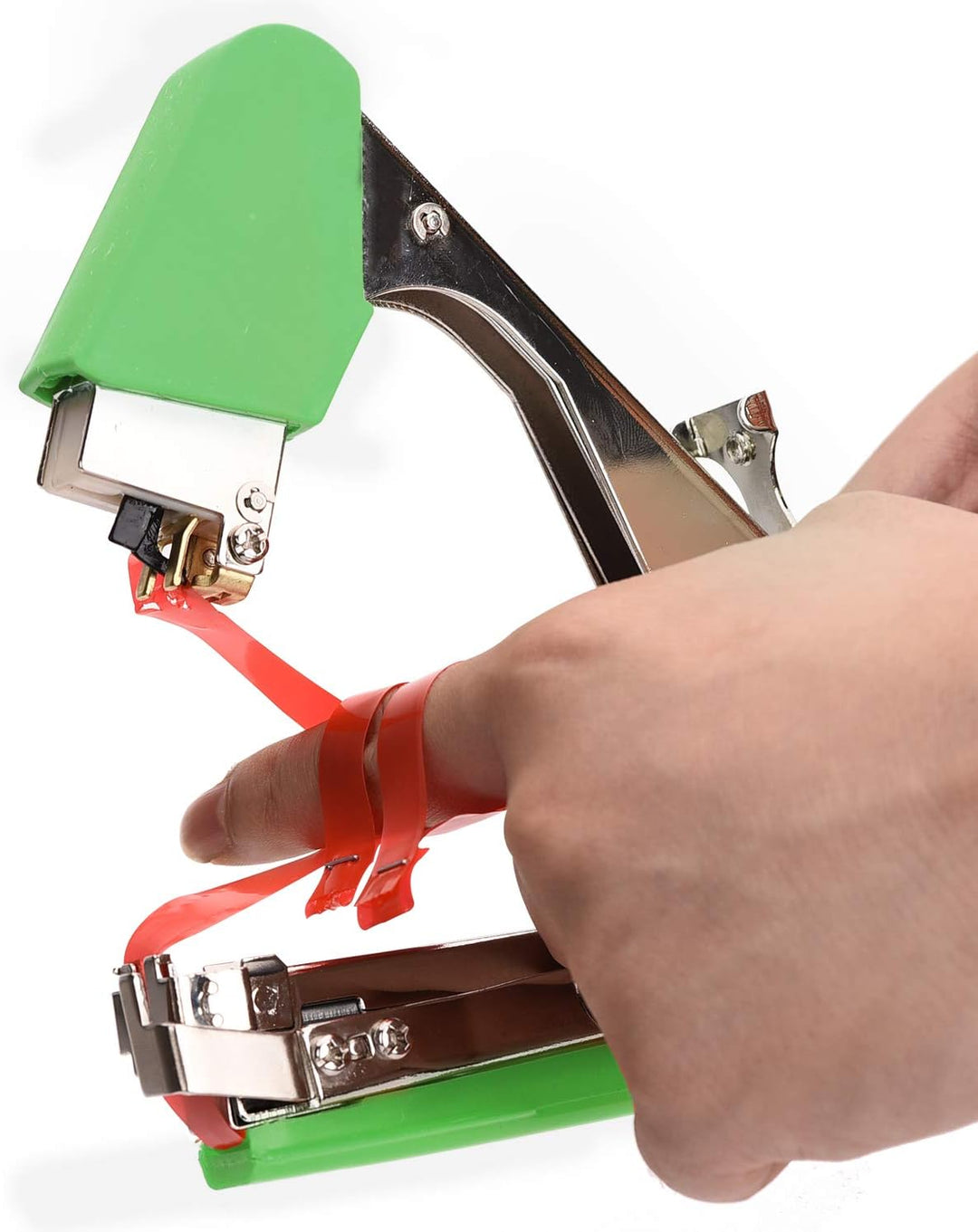 Jajadeal Bindezange für Pflanzen, Bandzange Tapetool Handbindemaschine für Weinbau Tomaten Gurken Ob