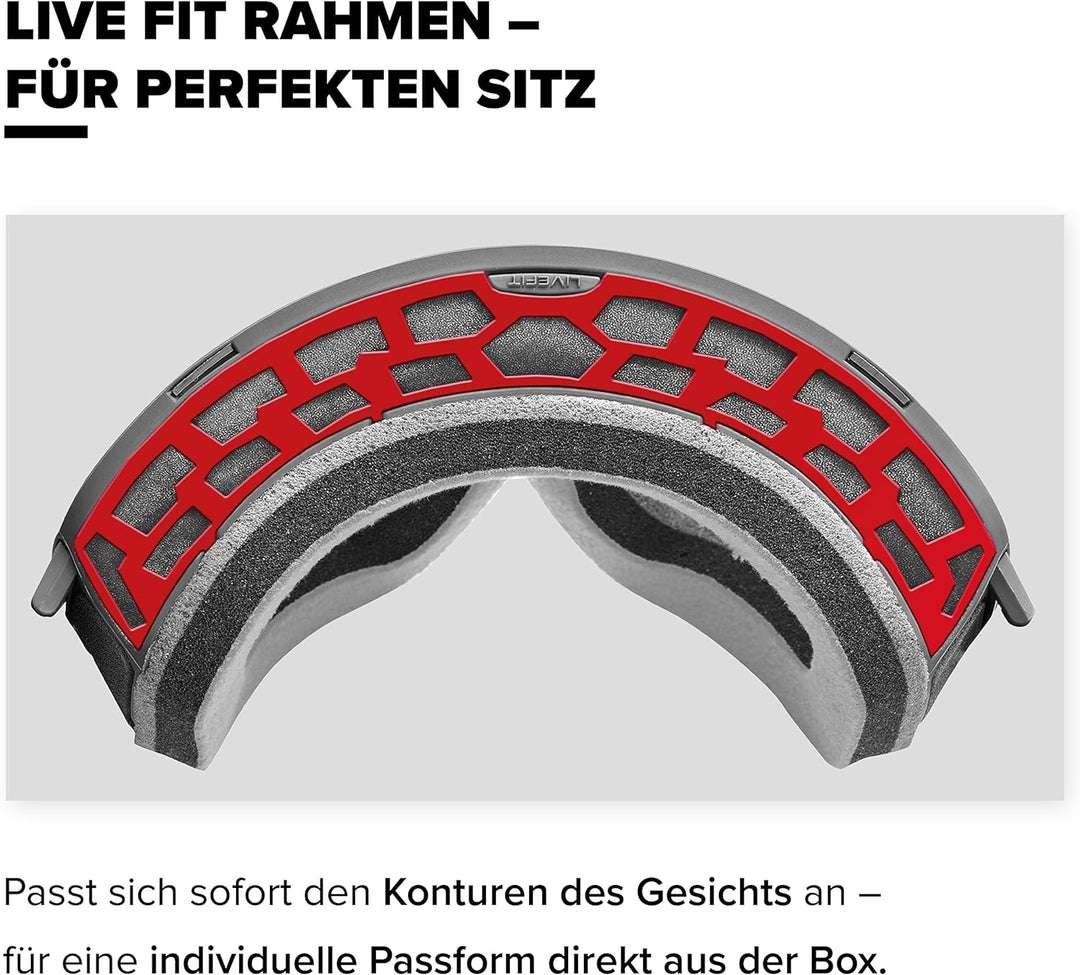 Atomic COUNT JR SPHERICAL Skibrille für Kinder - Komfortabler Live Fit Rahmen - Klare Sicht & besser