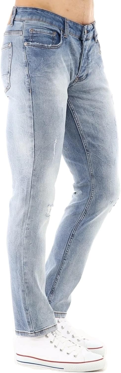 CEDY DENIM Herren Jeans Slim Fit Stretch Jeanshose Design der Neuen Saison Hochwertige Jeans Hose fü