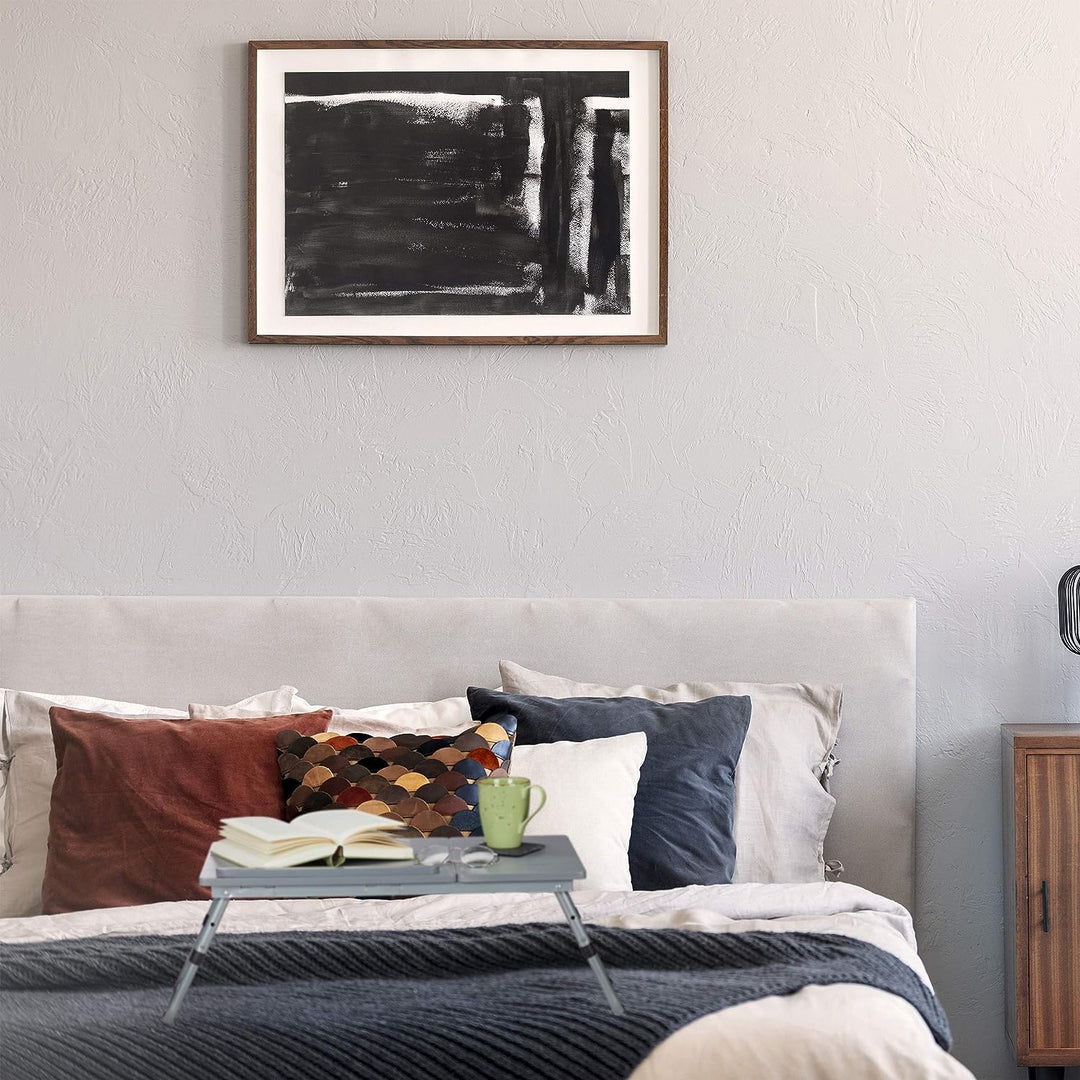 Relaxdays Laptoptisch höhenverstellbar, klappbar, neigbare Arbeitsfläche, Betttisch für Laptop, MDF,