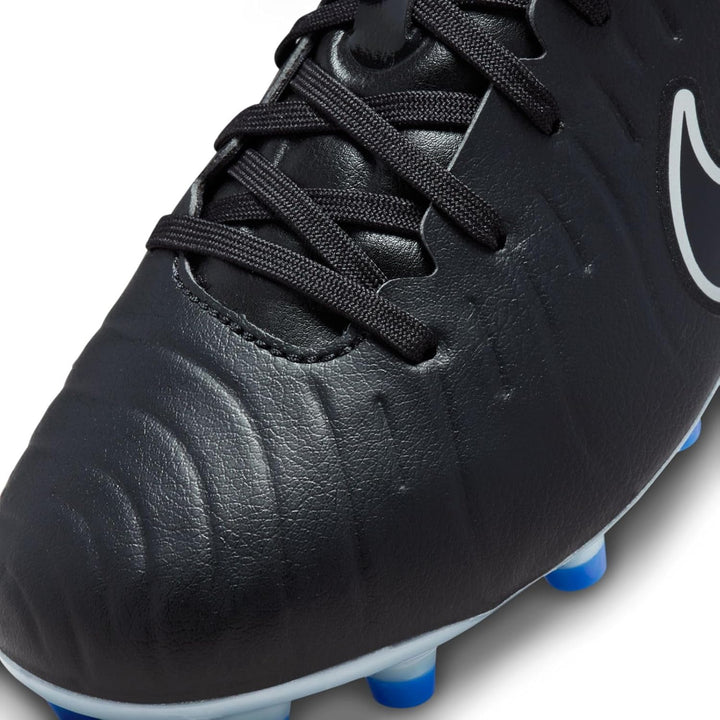 Nike Unisex Kinder Jr Tiempo Legend 10 Academy Black/Chrome-Hyper RoyalSneaker 33.5 EU Black Chrome