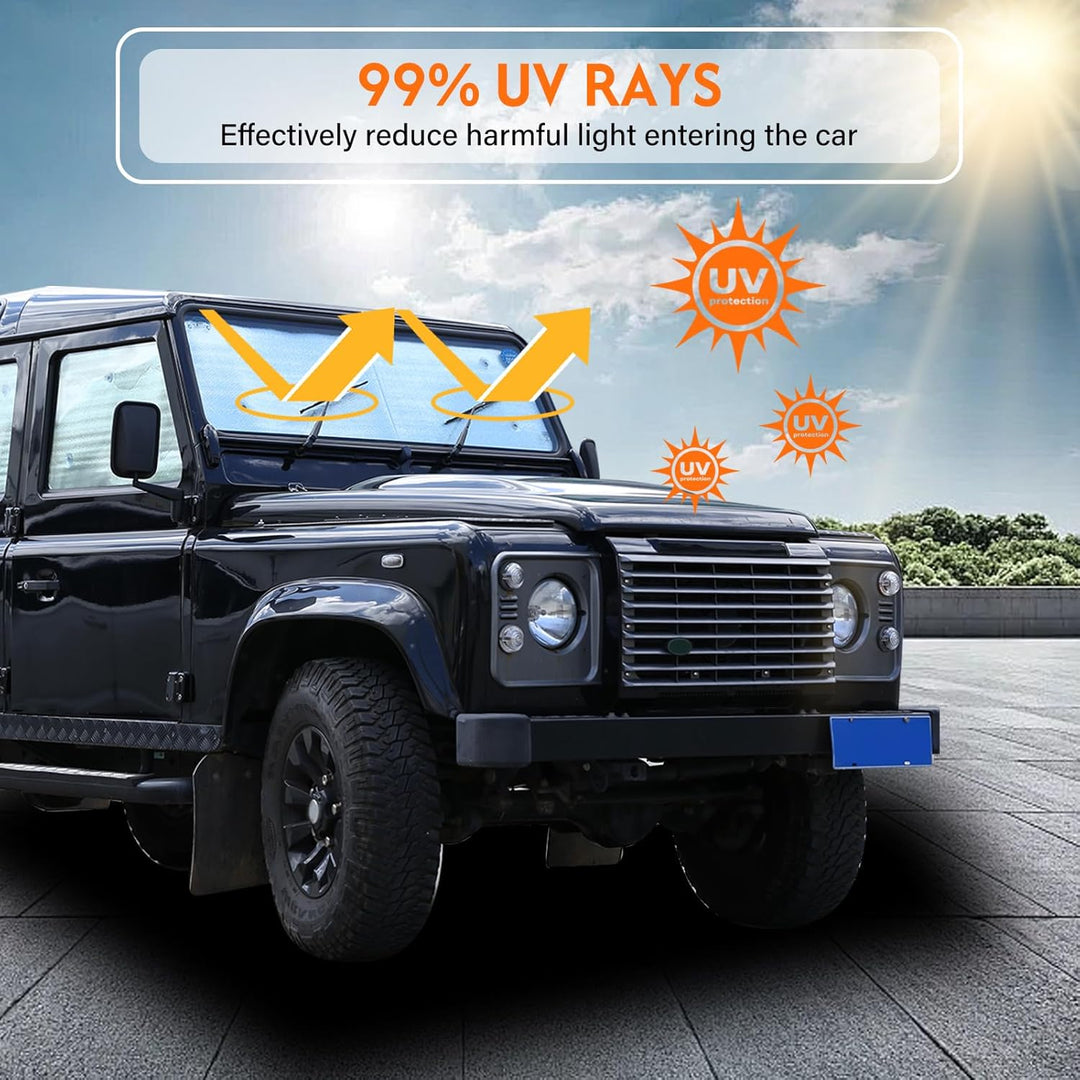 DIYUCAR Auto-Windschutzscheiben-Sonnenschutz – blockiert UV-Strahlen, Sonnenschutz für die Frontsche