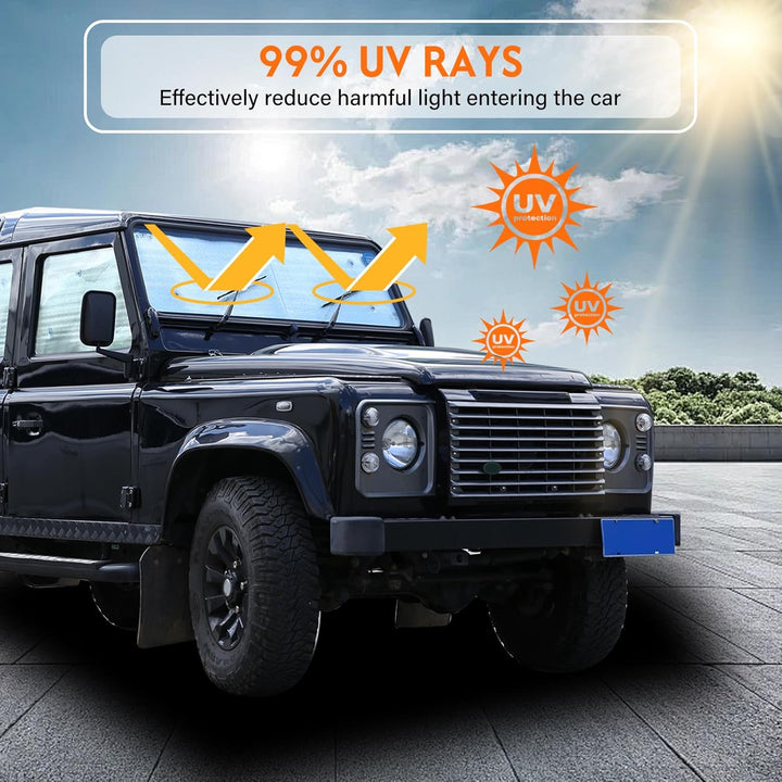 DIYUCAR Auto-Windschutzscheiben-Sonnenschutz – blockiert UV-Strahlen, Sonnenschutz für die Frontsche