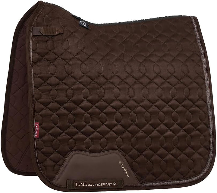 LeMieux Schabracke Crystal Suede Braun - Dressur Full/WB - Braun, L