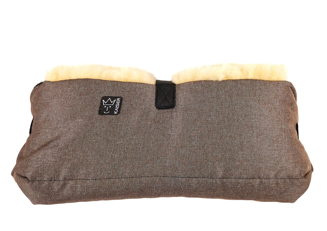 Kaiser 6573275 Handwärmer Big Double, braun melange brown melange, brown melange