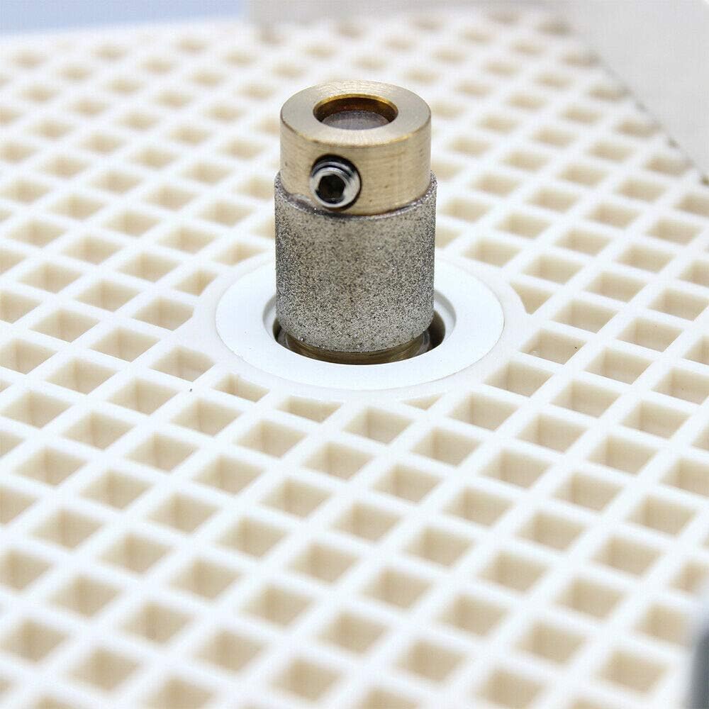 OUKANING 65W Elektro Glaskantenschleifer 4200RPM Wasser Keramik Glasschleifer Maschine