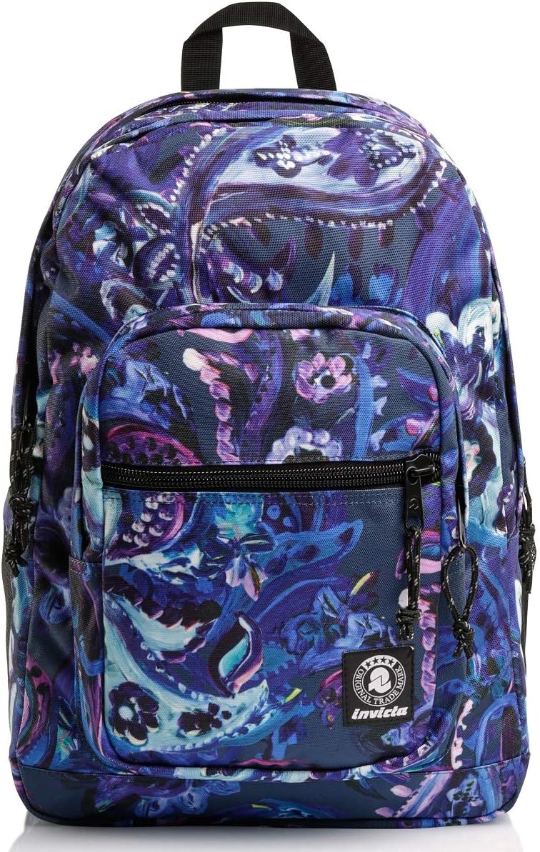 Invicta Rucksack aus nachhaltigem Stoff, Backpack mit Trinkflaschenfach, Laptopfach, Extra Platz - 3