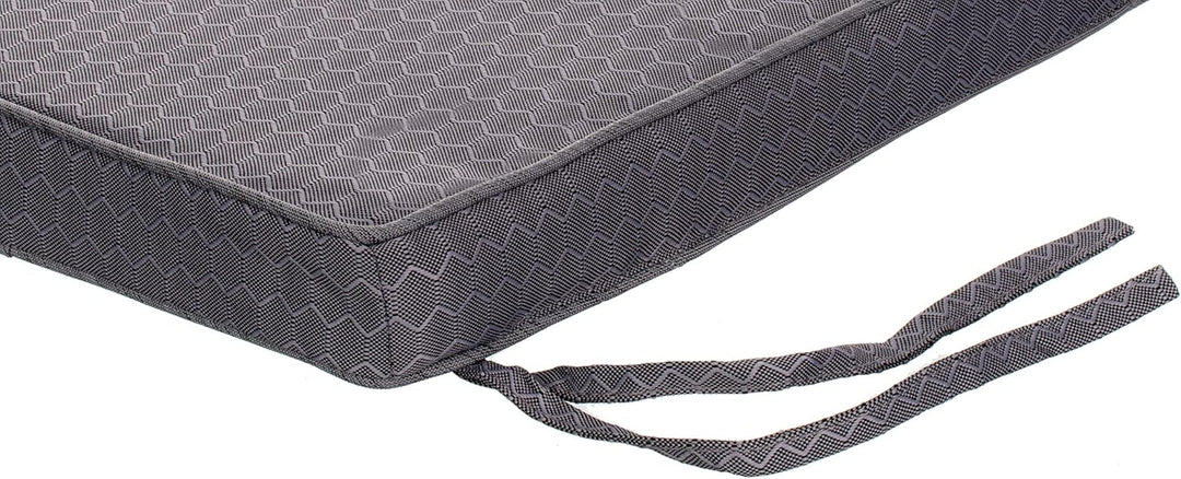 Brandsseller Outdoor Garten Sitzkissen Auflagen Kissen mit Paspel - Waben-Optik - Schmutz- und Wasse