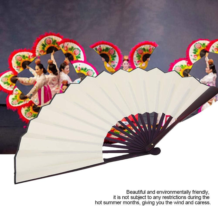 Omabeta Faltfächer Massivholz Craft Fan 10 Inc Dekorativer Tanzfächer für Hochzeitsdekoration Tanz W