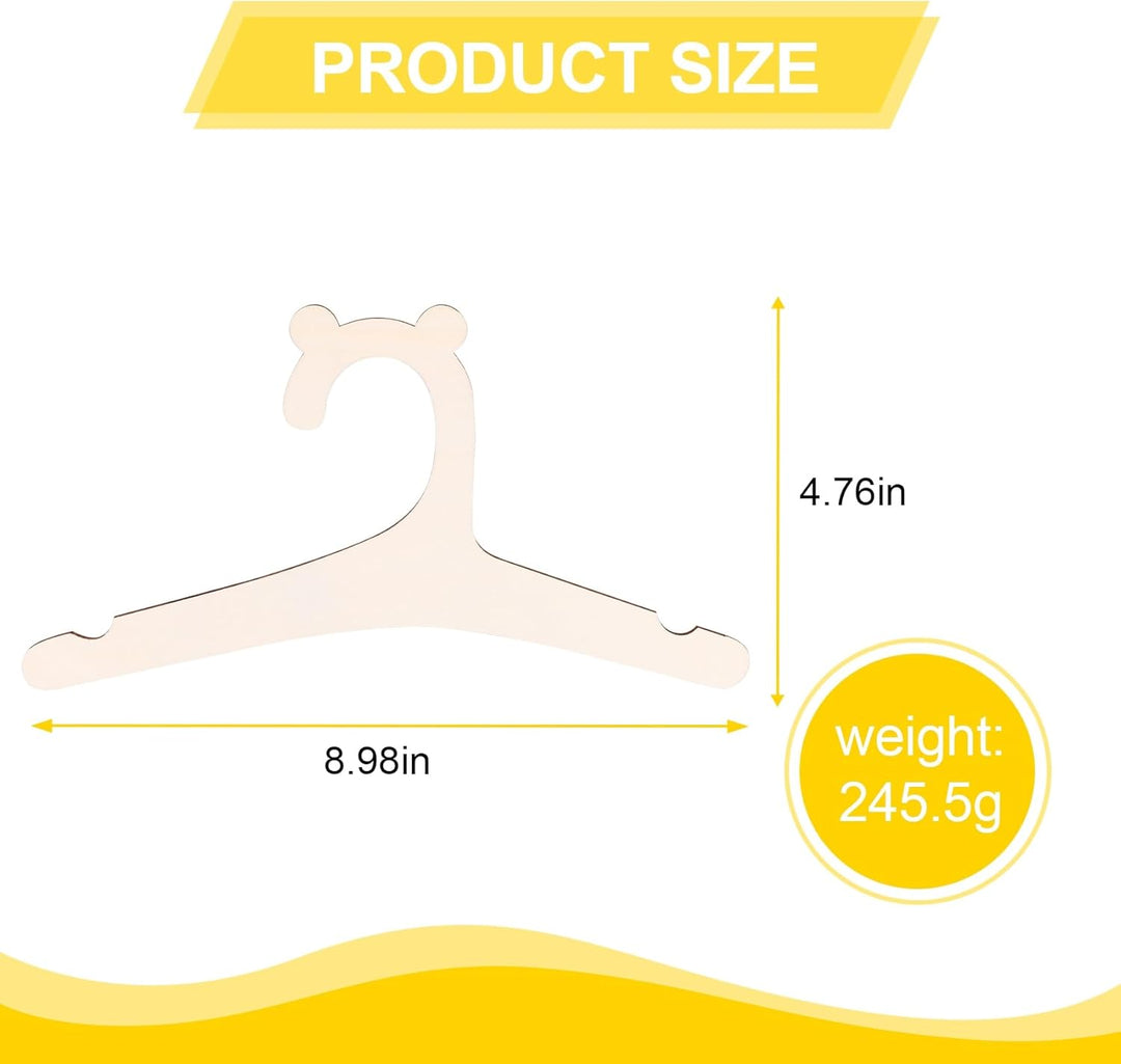 Oewnvmd 30 StüCke HolzbüGel für Babykleidung BüGel für Baby Kleider BüGel Gestell Raum Kindergarten