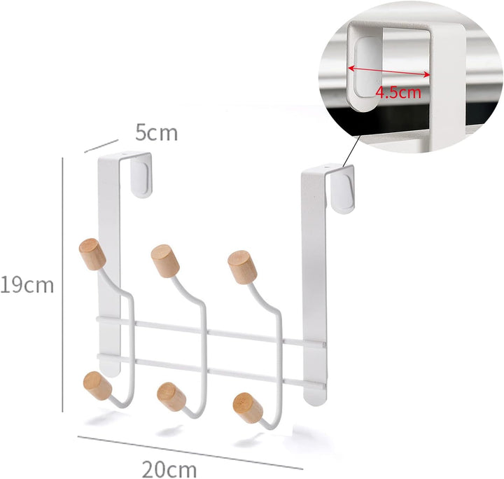 BEEK Door Hook for Hanging Coat Hooks Door Coat Hooks for Door Wardrobe Hooks Kitchen Bathroom Hallw