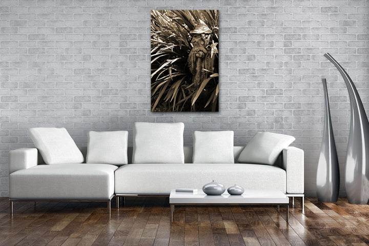 deyoli Magierstatur im hohen Gras Format: 80x60 Effekt: Sepia als Leinwand, Motiv fertig gerahmt auf