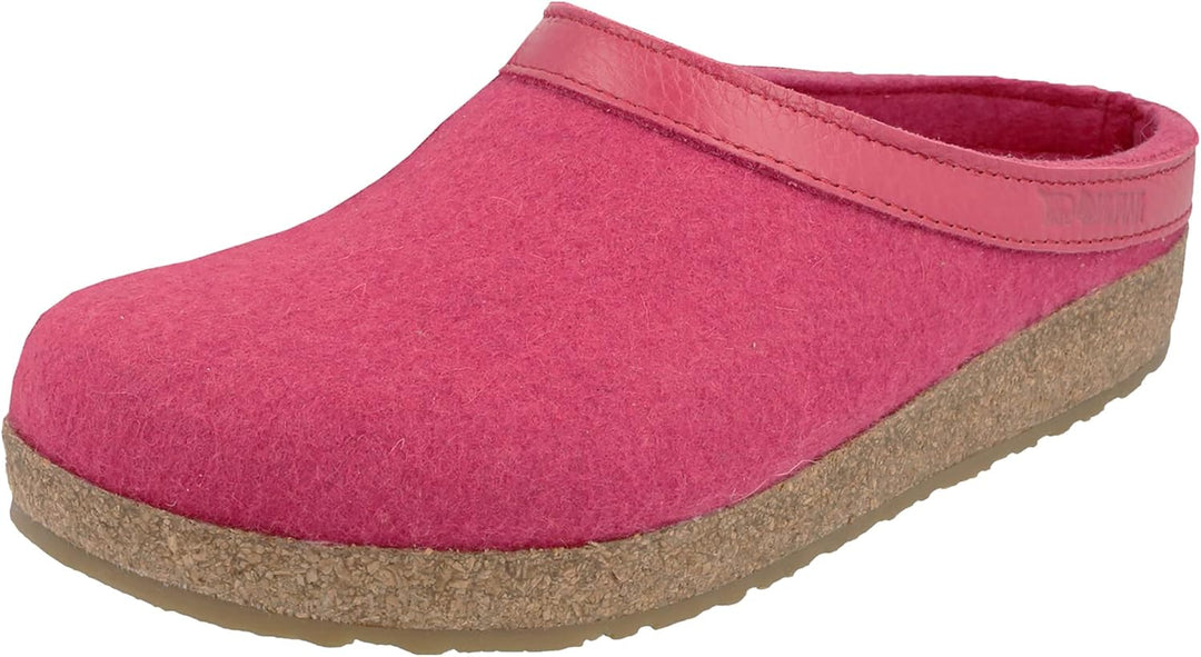 HAFLINGER Grizzly Torben Filzclog aus reinem Wollfilz Fuchsia, Gr. 42