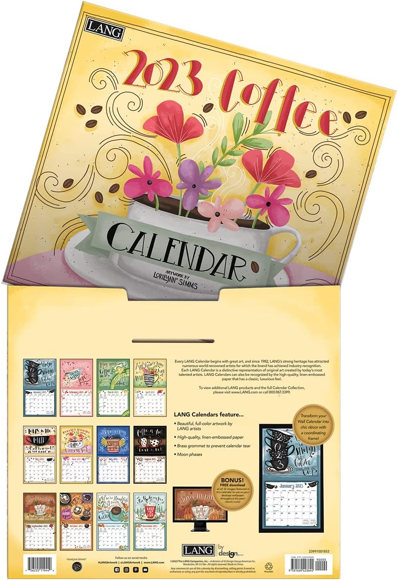 LANG Kaffee 2023 Wandkalender