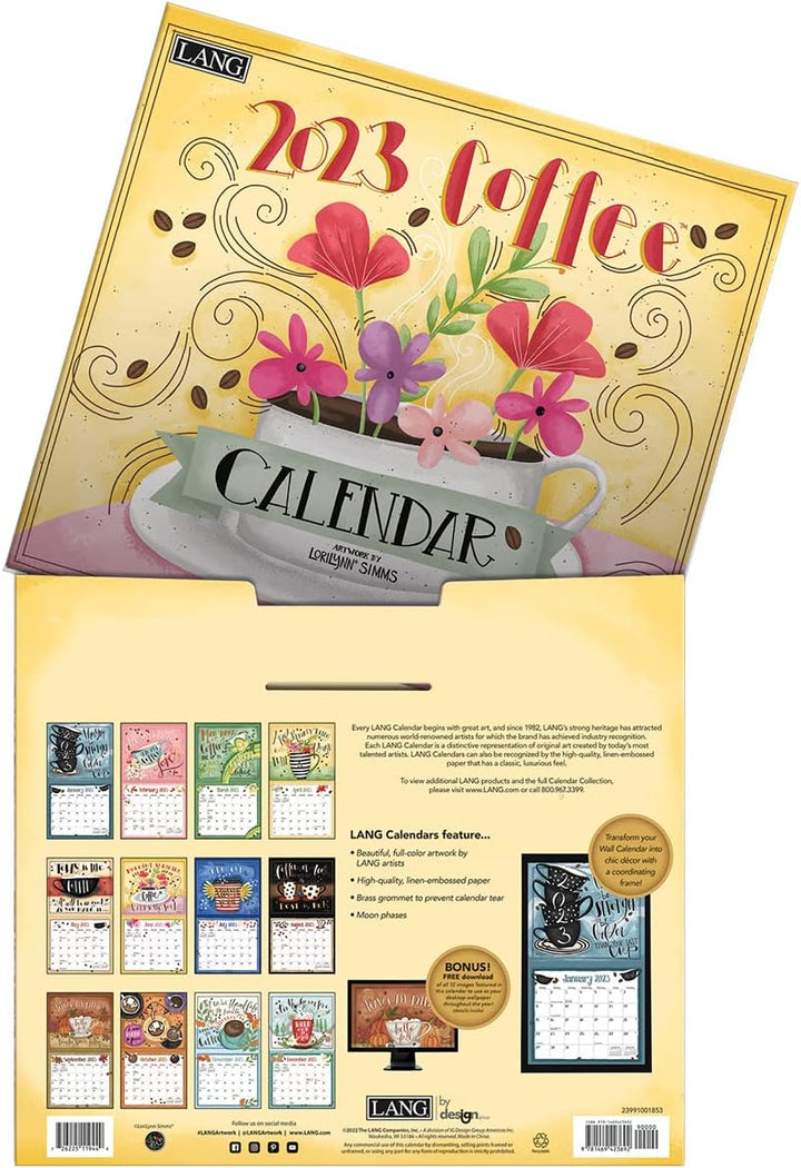 LANG Kaffee 2023 Wandkalender