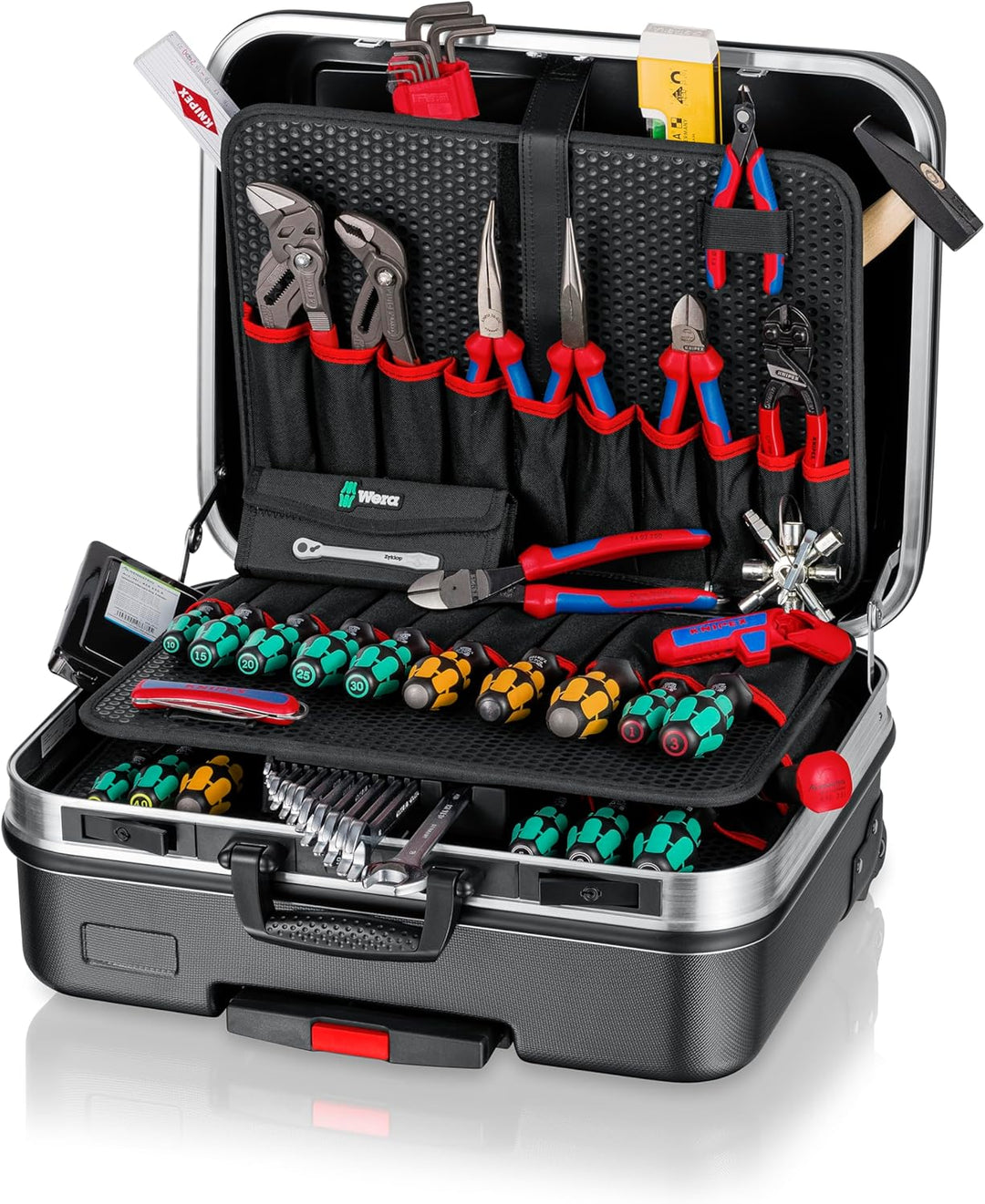 KNIPEX 00 21 06 M Werkzeugkoffer "BIG Basic Move" Mechanik 90-teilig