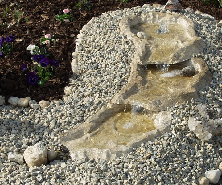 Wasserfall Eder mit Quelle Pumpe und Schlauch Bachlauf auch für den kleinen Garten
