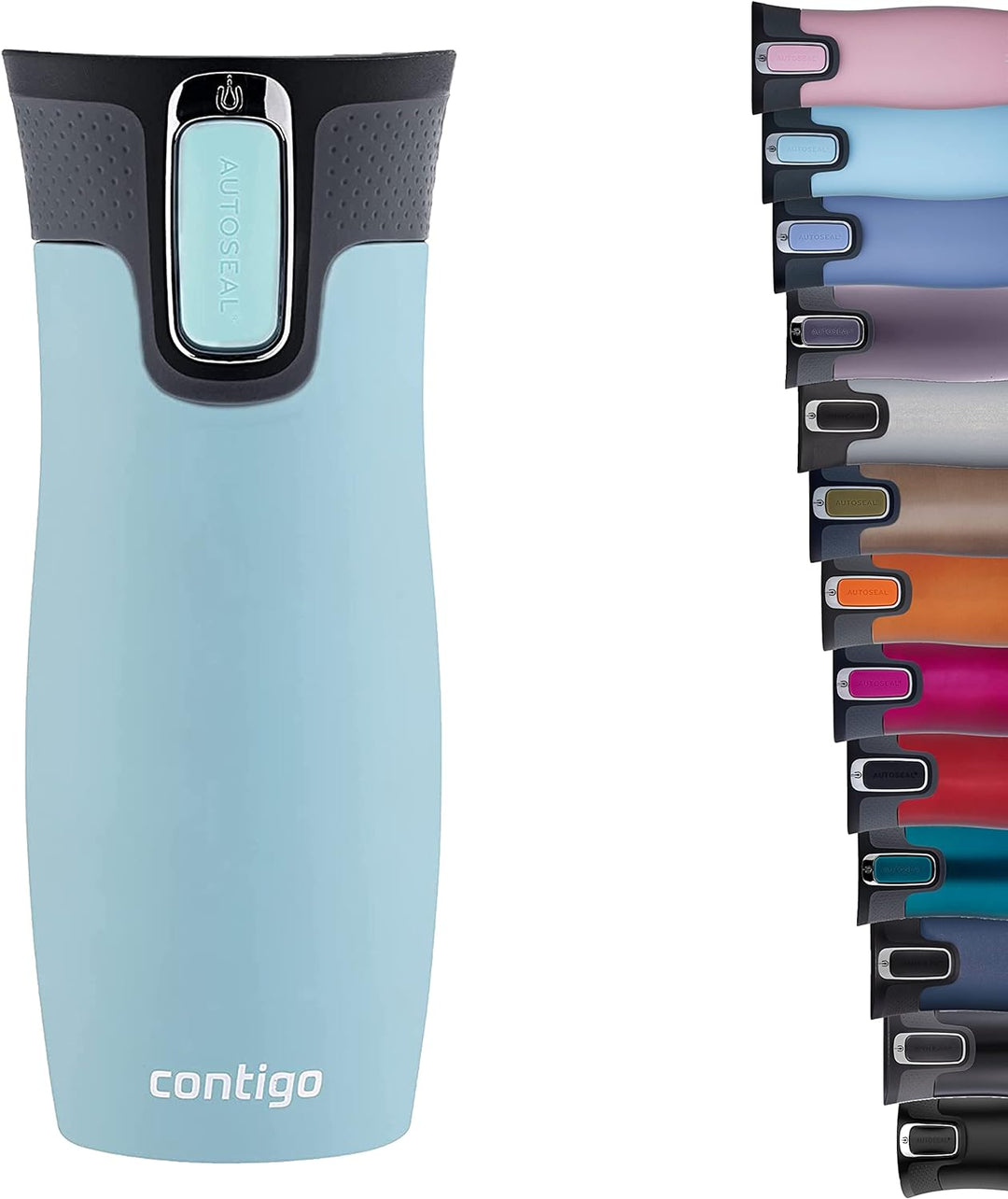 Contigo West Loop Autoseal Thermobecher, Edelstahl Isolierbecher, Kaffeebecher To Go, BPA frei, ausl