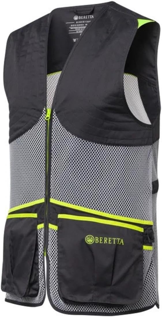 Beretta Herren Full Mesh Schiessweste M Ebony & ice grey, M Ebony & ice grey