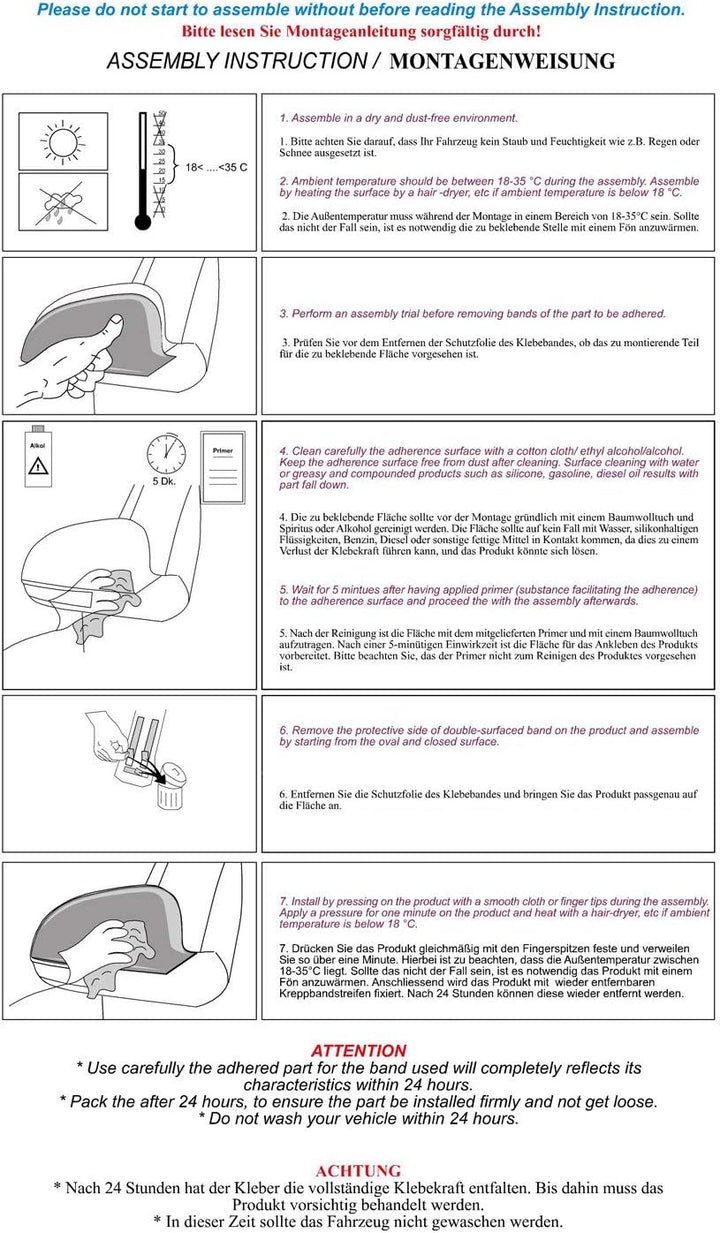 Spiegelkappen Spiegelabdeckung für Tiguan 2007-2016 2 tlg Spiegelblenden aus Edelstahl Chrom